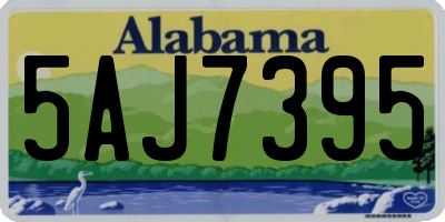 AL license plate 5AJ7395