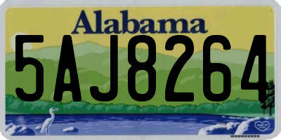 AL license plate 5AJ8264