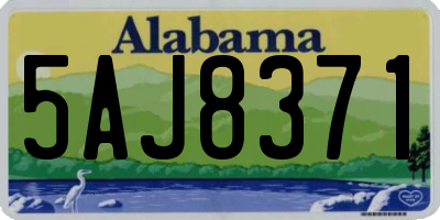 AL license plate 5AJ8371