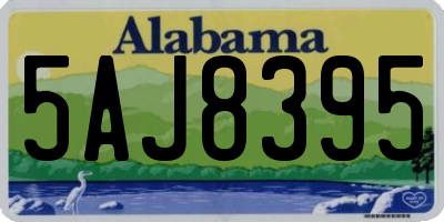 AL license plate 5AJ8395