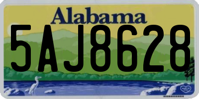 AL license plate 5AJ8628