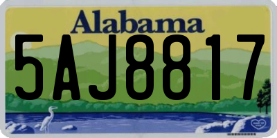 AL license plate 5AJ8817