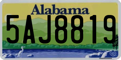 AL license plate 5AJ8819