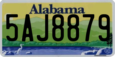AL license plate 5AJ8879