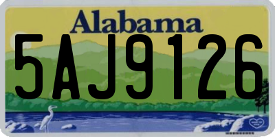 AL license plate 5AJ9126