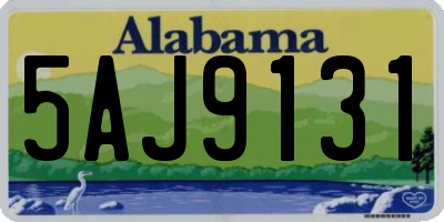 AL license plate 5AJ9131
