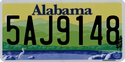 AL license plate 5AJ9148