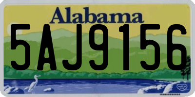 AL license plate 5AJ9156