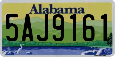 AL license plate 5AJ9161