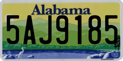 AL license plate 5AJ9185