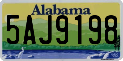 AL license plate 5AJ9198