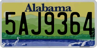 AL license plate 5AJ9364