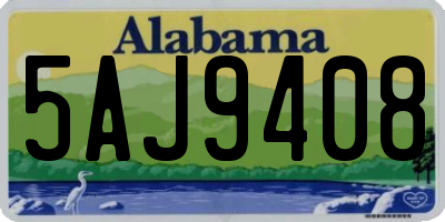 AL license plate 5AJ9408