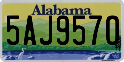 AL license plate 5AJ9570