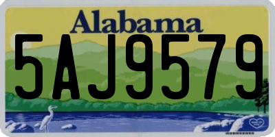 AL license plate 5AJ9579