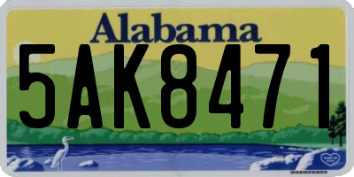 AL license plate 5AK8471