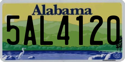 AL license plate 5AL4120