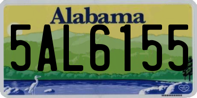 AL license plate 5AL6155