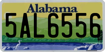 AL license plate 5AL6556