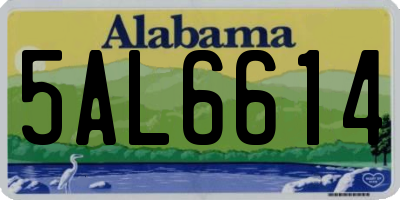 AL license plate 5AL6614