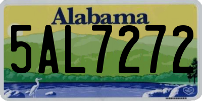 AL license plate 5AL7272