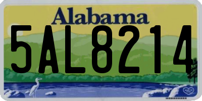 AL license plate 5AL8214