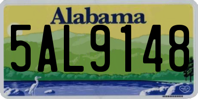 AL license plate 5AL9148