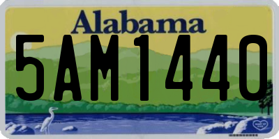 AL license plate 5AM1440