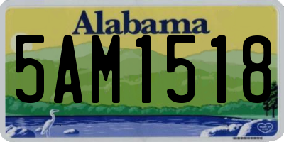 AL license plate 5AM1518
