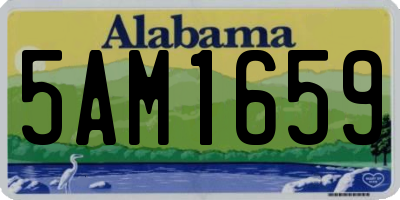AL license plate 5AM1659