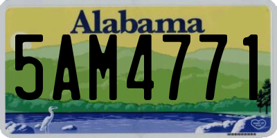AL license plate 5AM4771