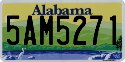 AL license plate 5AM5271