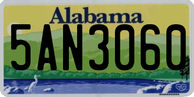 AL license plate 5AN3060