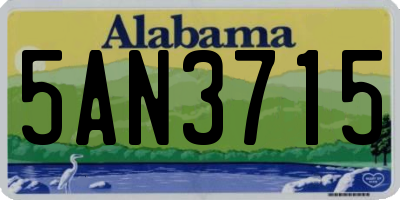 AL license plate 5AN3715