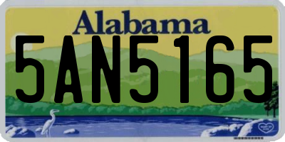 AL license plate 5AN5165