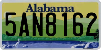 AL license plate 5AN8162
