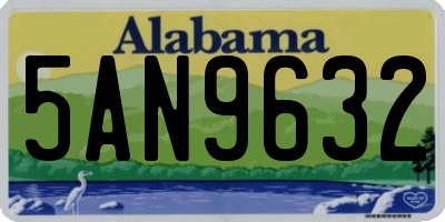 AL license plate 5AN9632