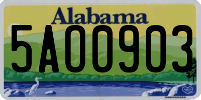AL license plate 5AO0903