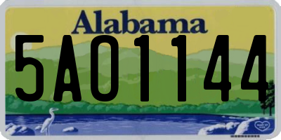 AL license plate 5AO1144
