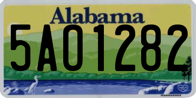 AL license plate 5AO1282
