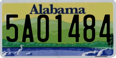 AL license plate 5AO1484