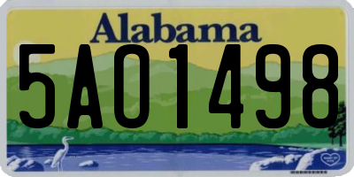 AL license plate 5AO1498