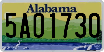 AL license plate 5AO1730