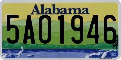 AL license plate 5AO1946