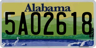 AL license plate 5AO2618