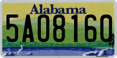 AL license plate 5AO8160