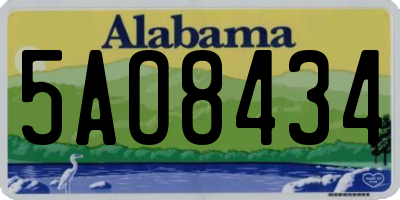 AL license plate 5AO8434