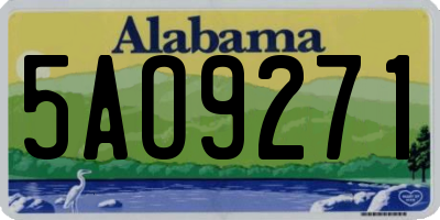 AL license plate 5AO9271