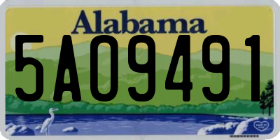 AL license plate 5AO9491