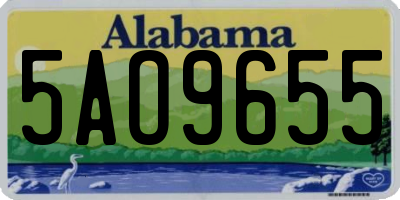 AL license plate 5AO9655